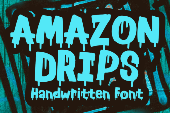Amazon Drips: A Bold Display Font for Digital Brand Impact