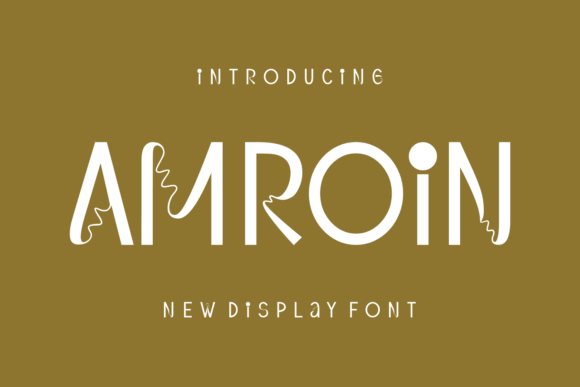 Amroin: A Modern Display Font for Distinctive Web Design