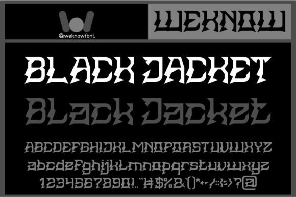 Black Jacket: A Display Font That Commands Attention