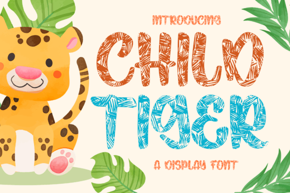 Child Tiger Font: Playful Display Typeface for Digital Creators
