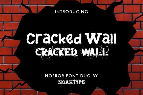 Cracked Wall, a Display Font with Wild Texture