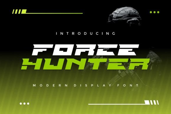 Force Hunter: A Display Font That Lifts Your Digital Headlines