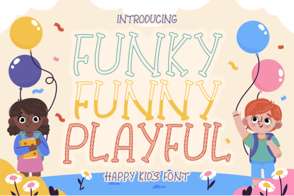Funky Funny Playful Font: Joyful Display Type for Handmade Creators