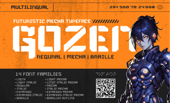 Gozen: A Bold Display Typeface for Editorial Impact