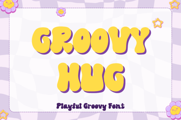 Groovy Hug Font: A Retro Display Typeface for Your Brand