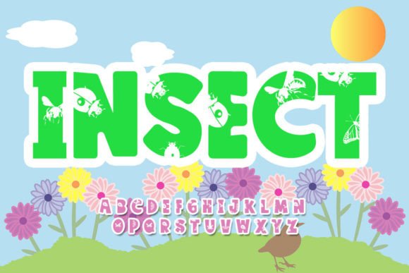 Insect: A Joyful Display Font for Digital Branding