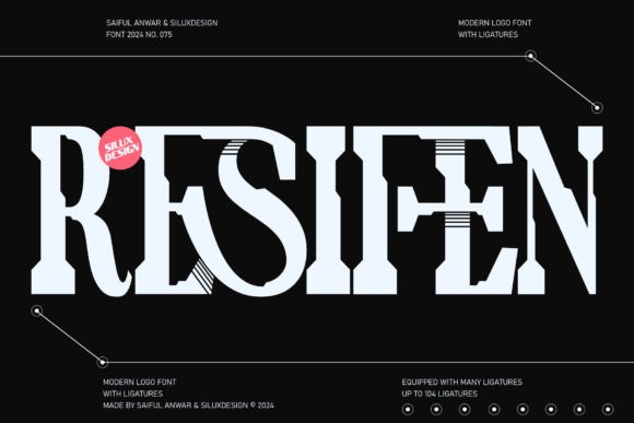 Resifen: A Modern Display Typeface for Handmade Labels and Creative Branding