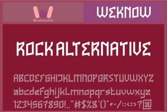 Rock Alternative: A Futuristic Display Font That Elevates Brand Identity