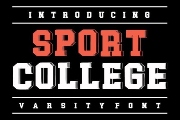 Sport College: A Bold Display Font for Real Branding Projects