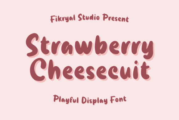 Strawberry Cheesecuit: A Playful Display Font for Scroll-Stopping Campaigns