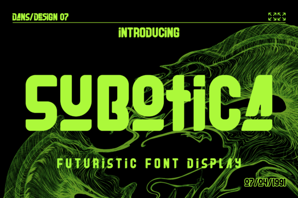 Subotica: A Futuristic Display Font for Bold Digital Branding
