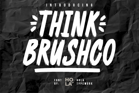 Think Brushco: A Display Font That Makes Your Headlines Feel Human