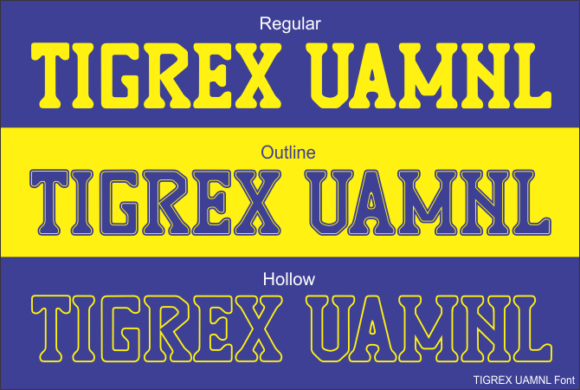 Tigrex Uamnl: A Display Font That Feels Like Hand-Cut Lettering