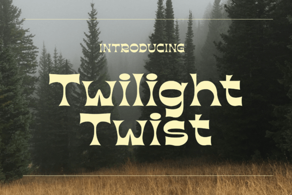 Twilight Twist: A Display Typeface That Feels Like Dusk in Type