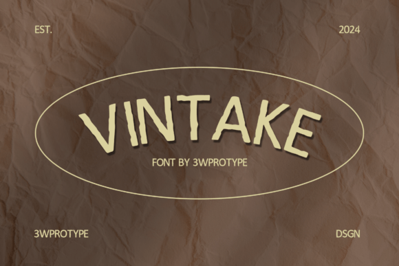 Vintake: A Vintage Display Font That Builds Brand Trust