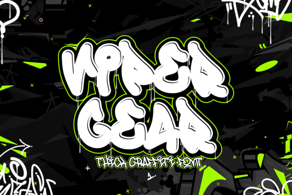 Viper Gear: The Gritty Graffiti Font for Bold Campaigns